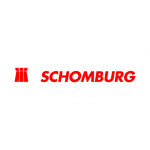 Vorschau von Das Logo der SCHOMBURG GmbH zeigt in der Mitte den Firmennamen Schomburg in roter Schrift. Links daneben ist ebenfalls in Rot ein Burgturm. Das Logo dient unterstützend der Veranschaulichung/ Präsentation des Unternehmens auf der Anbieterseite alle-ausbildungsstellen.de für Ausbildungsstellen.