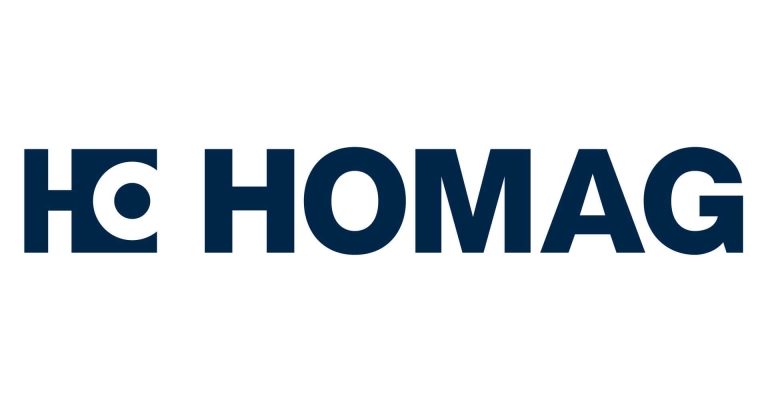 Das Logo von Homag zeigt einen weißen Hintergrund auf dem die Abkürzung HO und der Firmenname Homag zu sehen ist. Das Logo dient unterstützend der Veranschaulichung/ Präsentation des Unternehmens auf der Anbieterseite alle-ausbildungsstellen.de für Ausbildungsstellen.