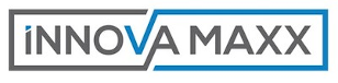 Das Logo der InnovaMaxx GmbH in den Farben Blau und Grau.