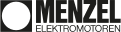 Das Logo der MENZEL Elektromotoren GmbH in der Farbe Schwarz.