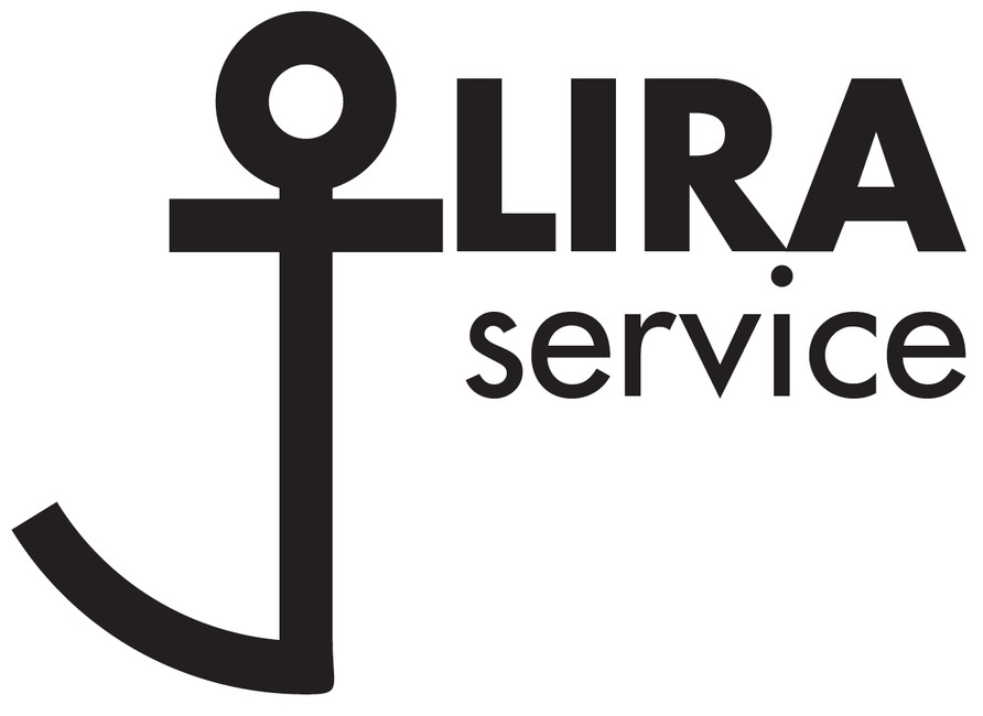 Das Logo der LIRA service GmbH zeigt einen schwarzen Anker mit dem Firmennamen LIRA service, ebenfalls in Schwarz gehalten. Das Logo dient unterstützend der Veranschaulichung/ Präsentation des Unternehmens auf der Anbieterseite alle-ausbildungsstellen.de für Ausbildungsstellen. Alle Ausbildungsangebote des Unternehmens sind auf dieser Seite zu finden.