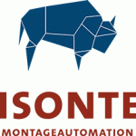 Vorschau von Das Logo der BISONtec GmbH zeigt ein blaues Bison unter dem der Firmenname Bisontec und der Vermerk Montageautomation in der Farbe Rot steht. Das Logo dient unterstützend der Veranschaulichung/ Präsentation des Unternehmens auf der Anbieterseite alle-ausbildungsstellen.de für Ausbildungsstellen.