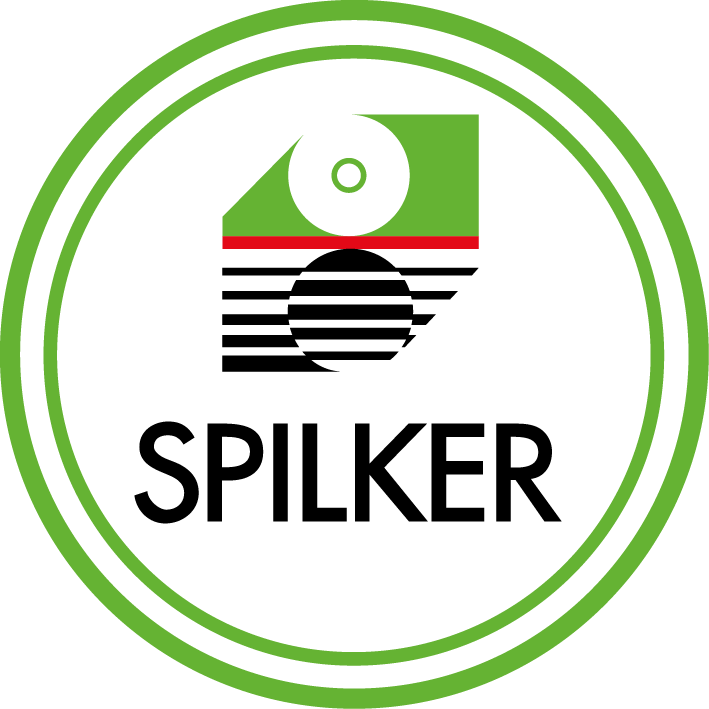 Das Logo der Spilker GmbH zeigt 2 grüne Kreise in dessen Mitte der Firmenname Spilker steht. Ebenfalls zu sehen ein Symbol in der Form einer Raute, welches in der Mitte getrennt wird durch einen roten Balken. Das Logo dient unterstützend der Veranschaulichung/ Präsentation des Unternehmens auf der Anbieterseite alle-ausbildungsstellen.de für Ausbildungsstellen.