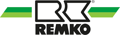 Das Logo von REMKO zeigt zwei unterschiedlich grüne Streifen, die in der Mitte durchtrennt werden von dem Firmennamen REMKO in schwarzer Schrift. Das Logo dient unterstützend der Veranschaulichung/ Präsentation des Unternehmens auf der Anbieterseite alle-ausbildungsstellen.de für Ausbildungsstellen.